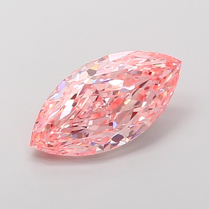 3.57 ct Marquise lab grown diamond Pink VS1