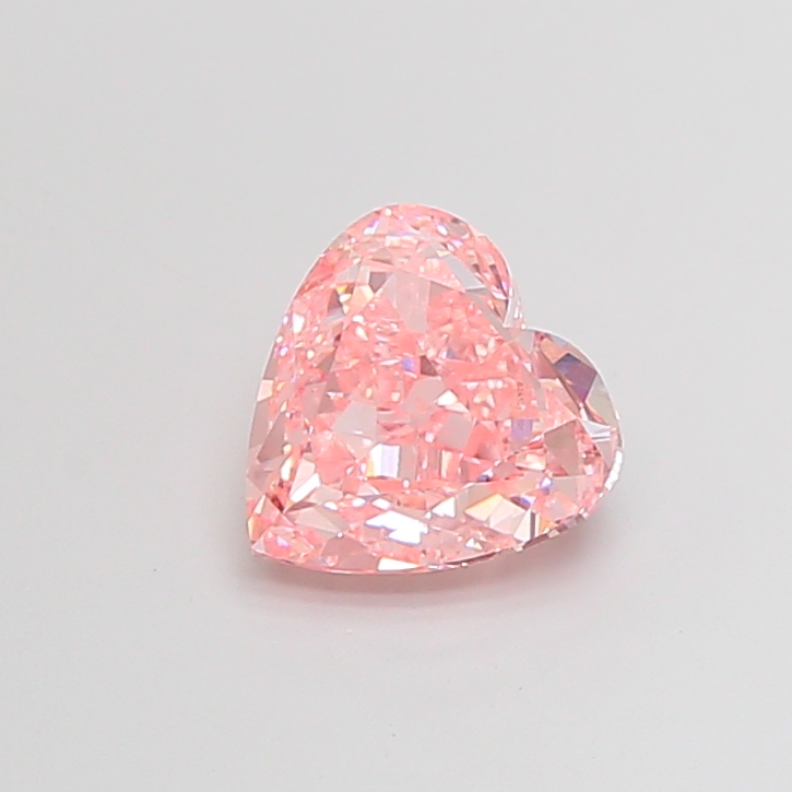 2.78 ct Heart lab grown diamond Pink VVS2