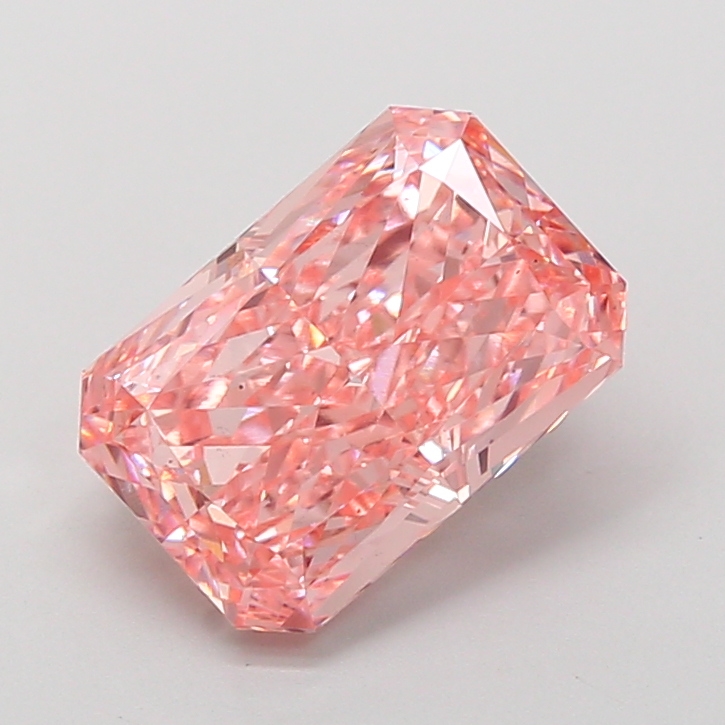 3.66 ct Radiant lab grown diamond Pink VS1