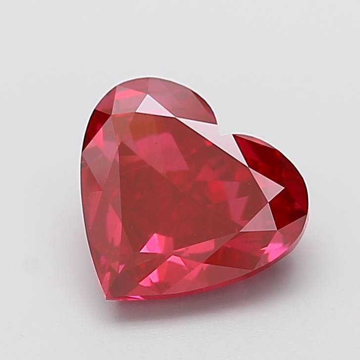 3.94 ct Heart lab grown diamond Red VS1