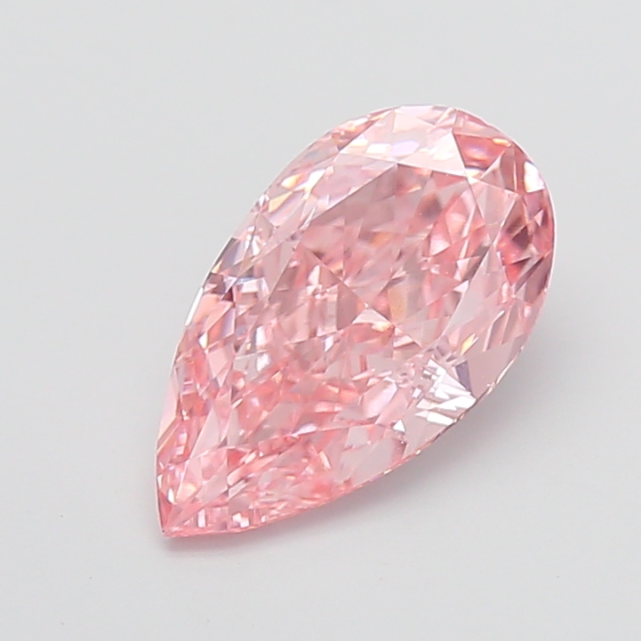 2.91 ct Pear lab grown diamond Pink VVS2