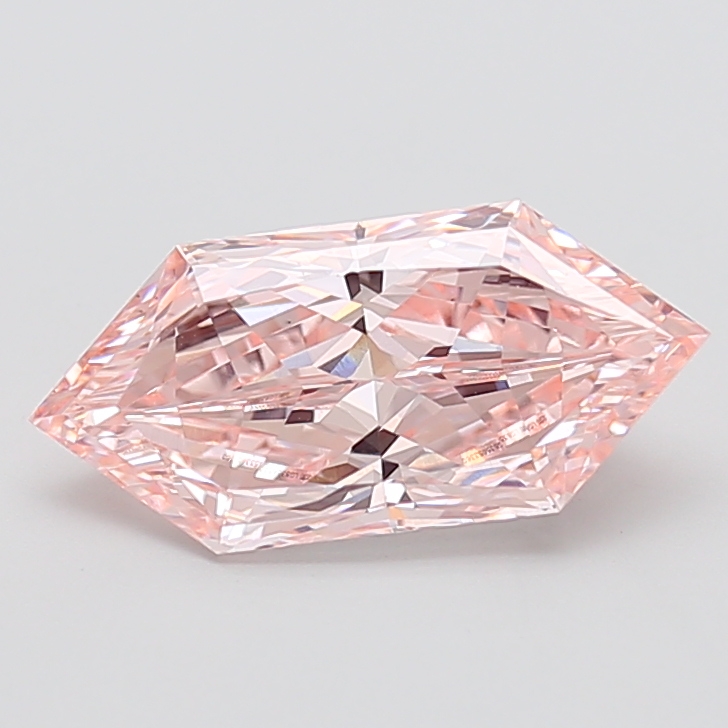 2.78 ct Hexagonal lab grown diamond Pink VS1