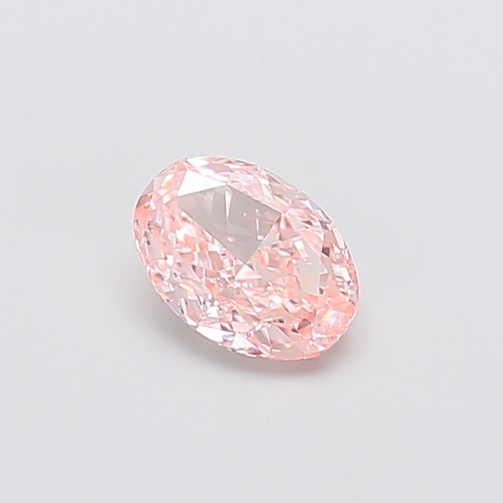 0.99 ct Oval lab grown diamond Pink VS1