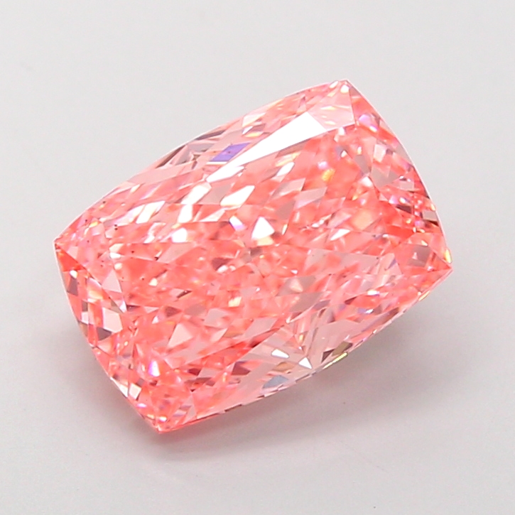 4.59 ct Cushion lab grown diamond Pink VS1
