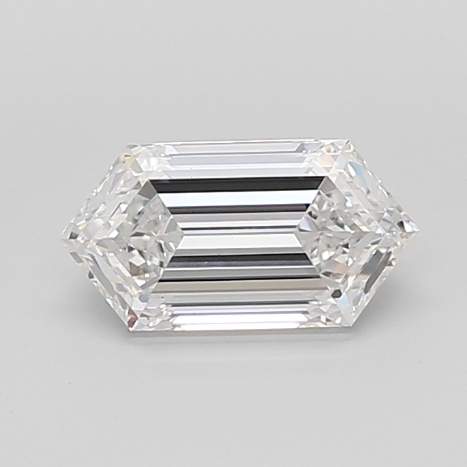 4.07 ct Hexagonal lab grown diamond F VS1