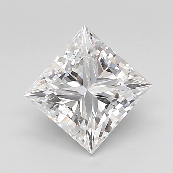 2.76 ct Princess lab grown diamond D VS2