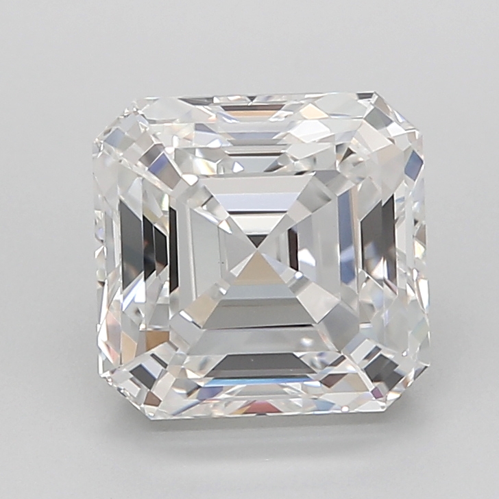 3.91 ct Asscher lab grown diamond D VVS2