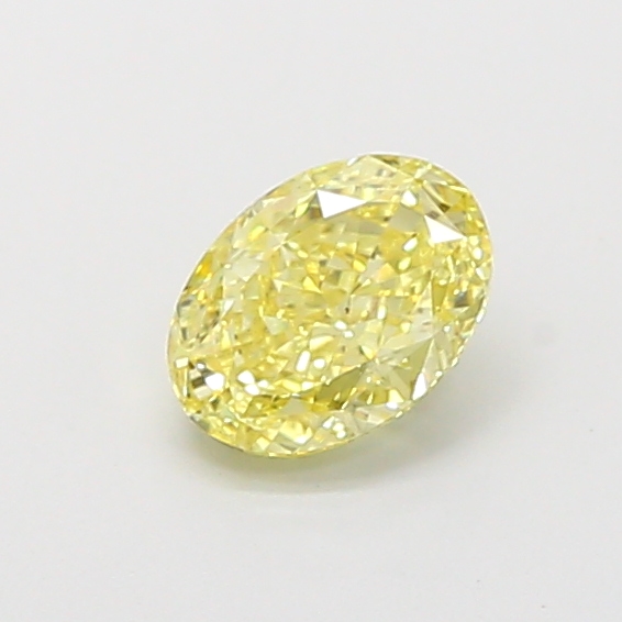 1.07 ct Oval Fancy Light Yellow Lab-Grown Diamond