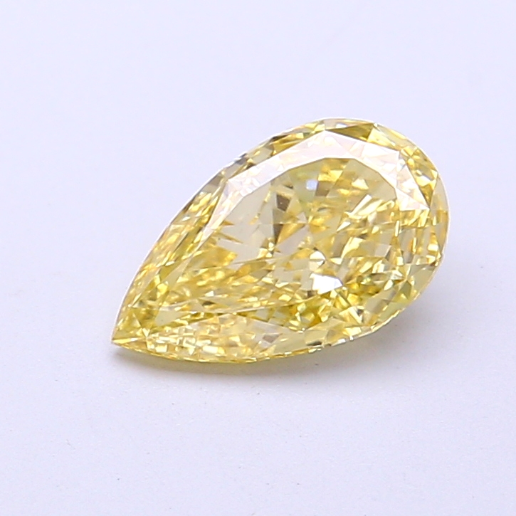 1.05 ct Pear Fancy Intense Yellow Lab-Grown Diamond