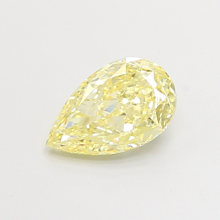 1.23 ct Pear Fancy Light Yellow Lab-Grown Diamond
