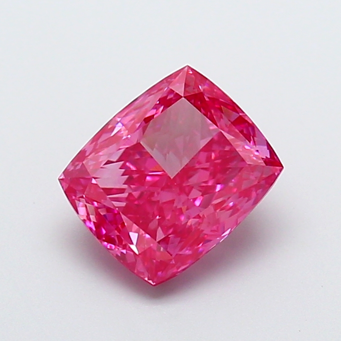0.26 ct Cushion Fancy Vivid Pink Lab-Grown Diamond