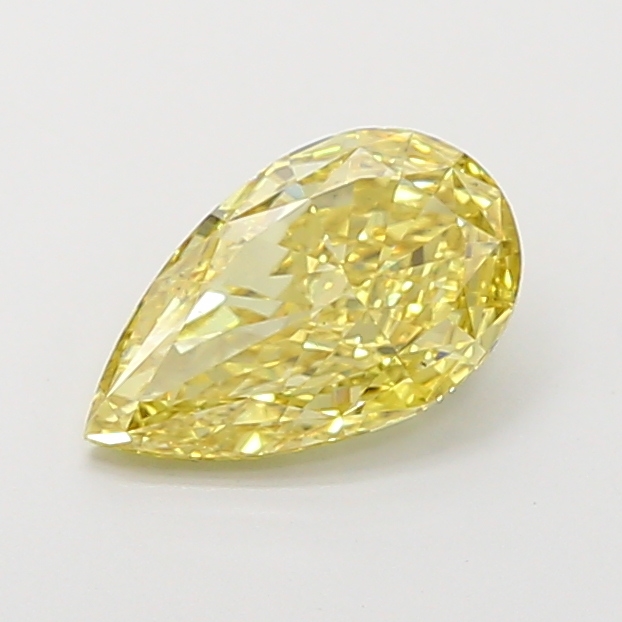 2.02 ct Pear Fancy Intense Yellow Lab-Grown Diamond