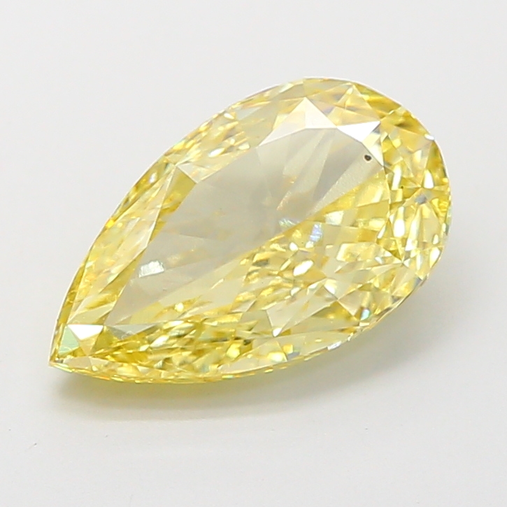 3.00 ct Pear Fancy Intense Yellow Lab-Grown Diamond