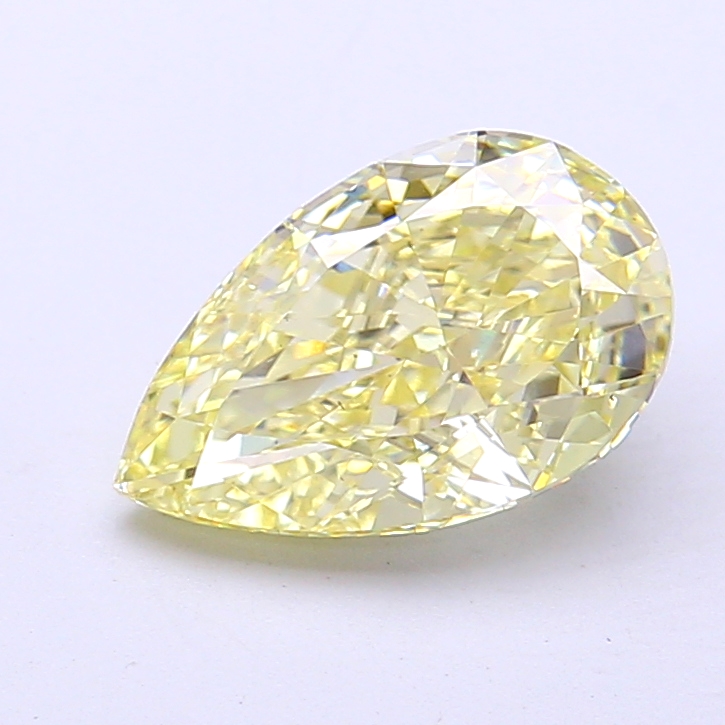 2.00 ct Pear Fancy Intense Yellow Lab-Grown Diamond