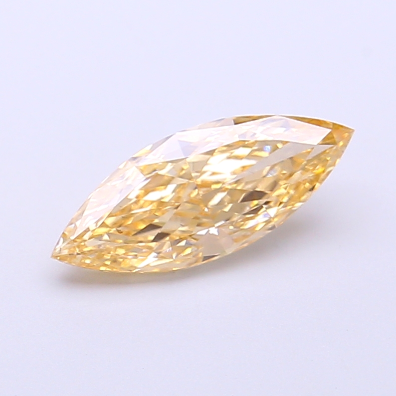 1.01 ct Marquise Fancy Intense Yellow Lab-Grown Diamond