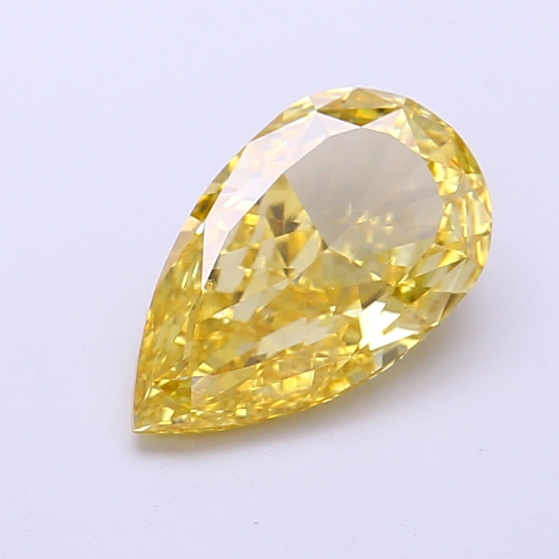 2.00 ct Pear, Fancy Vivid Yellow VS1 IGI CVD