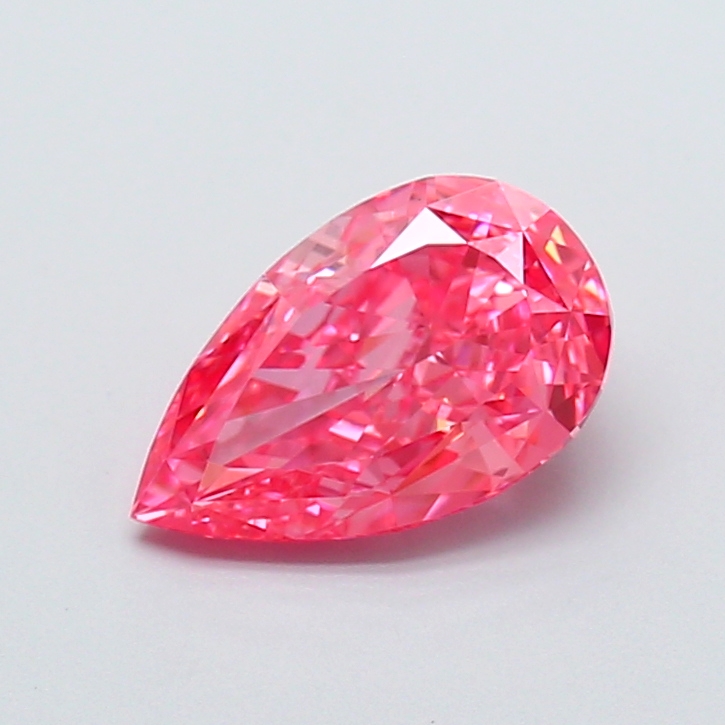 1.51 ct Pear Fancy Vivid Pink Lab-Grown Diamond