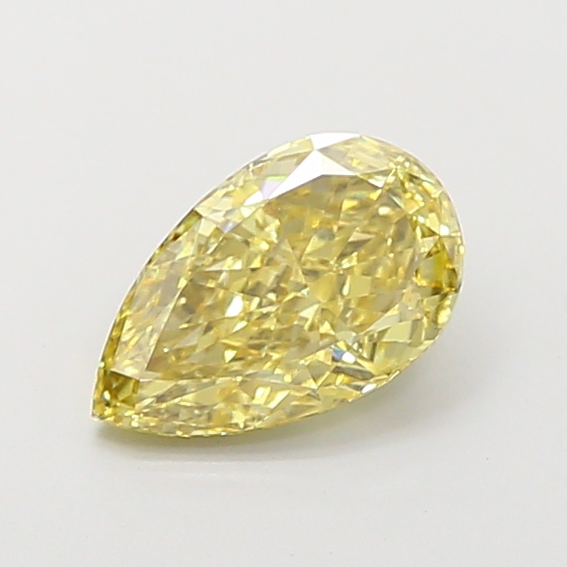 2.00 ct Pear Fancy Intense Yellow Lab-Grown Diamond