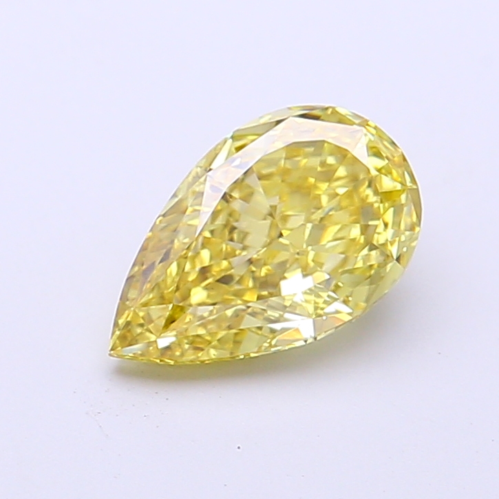 1.32 ct Pear Fancy Intense Yellow Lab-Grown Diamond