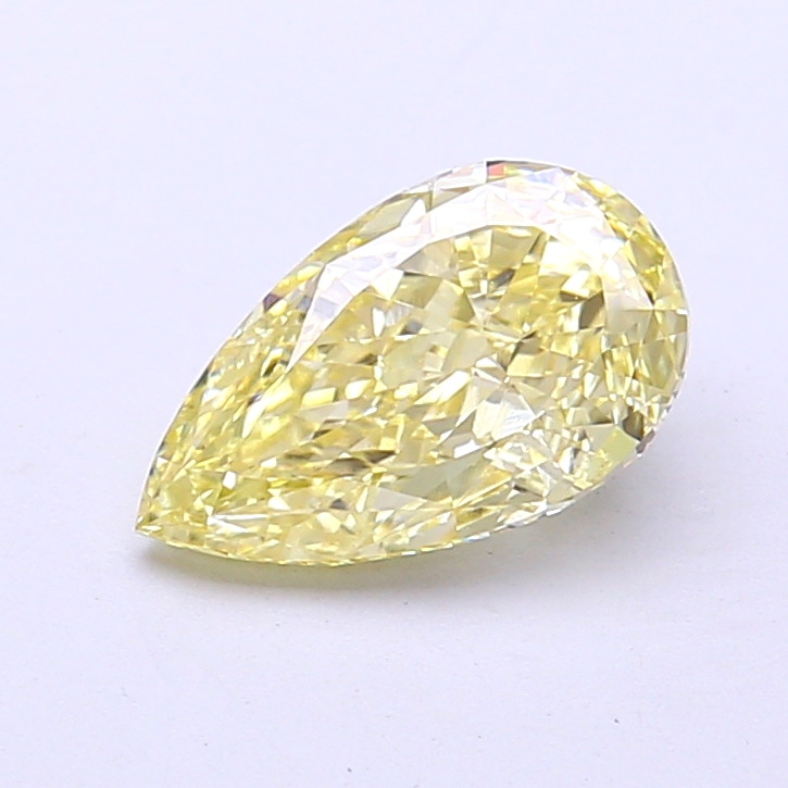 1.51 ct Pear Fancy Intense Yellow Lab-Grown Diamond