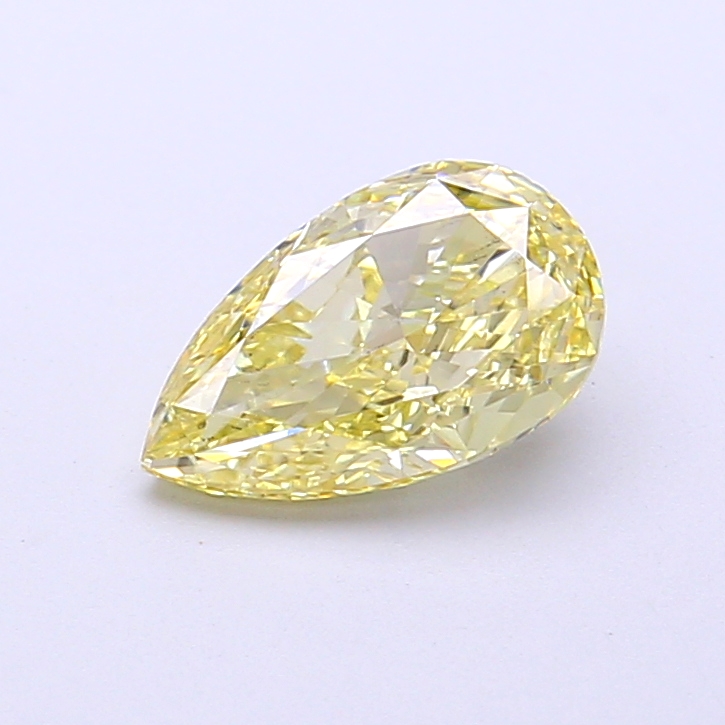 1.08 ct Pear Fancy Light Yellow Lab-Grown Diamond