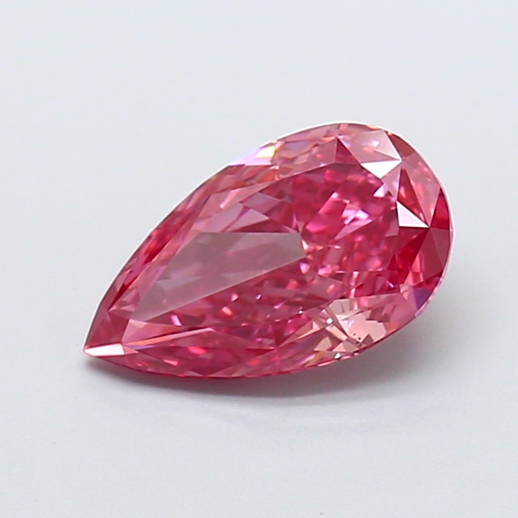 0.53 ct Pear Fancy Vivid Pink Lab-Grown Diamond