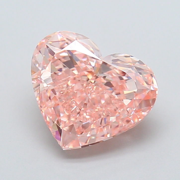 3.01 ct Heart Fancy Intense Pink Lab-Grown Diamond