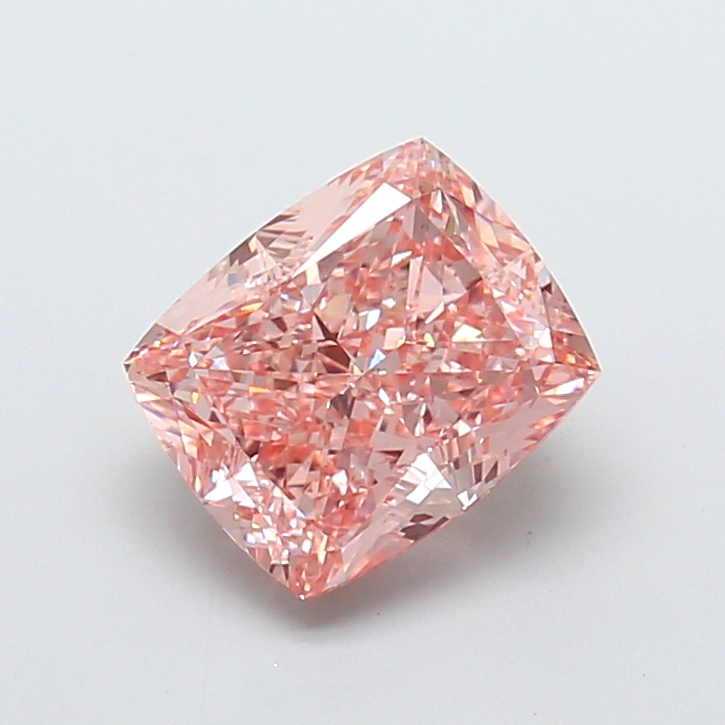 5.03 ct Cushion Fancy Intense Pink Lab-Grown Diamond