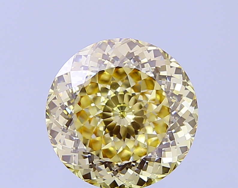 3.08 ct Portuguese Fancy Light Yellow Lab-Grown Diamond