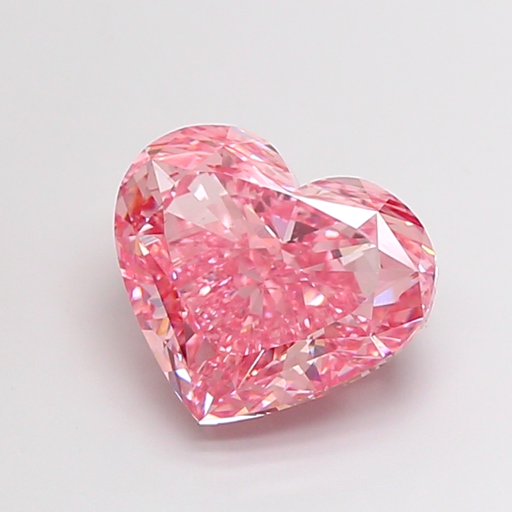 8.08 ct Heart Fancy Vivid Pink Lab-Grown Diamond