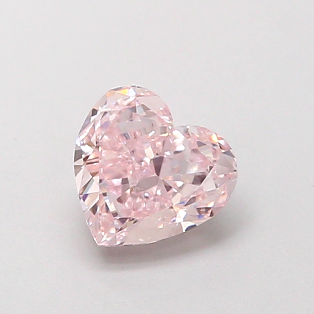 0.74 ct Heart, Fancy Intense Pink VS1 CVD