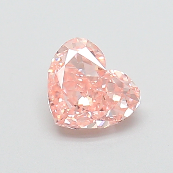 0.70 ct Heart, Fancy Intense Pink VS1 CVD