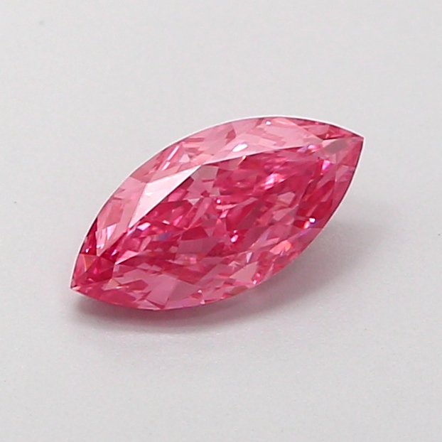 0.62 ct Marquise, Fancy Intense Pink VS1 CVD