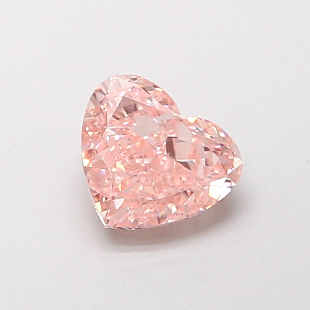 0.79 ct Heart, Fancy Intense Pink VS1 CVD