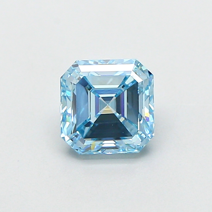 0.99 ct Asscher lab grown diamond Blue VVS2