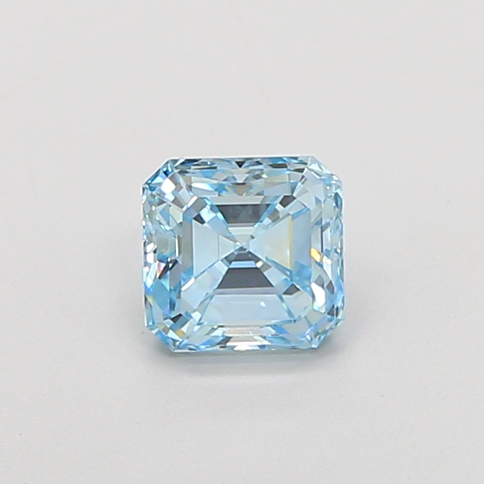 0.99 ct Asscher lab grown diamond Blue VVS2