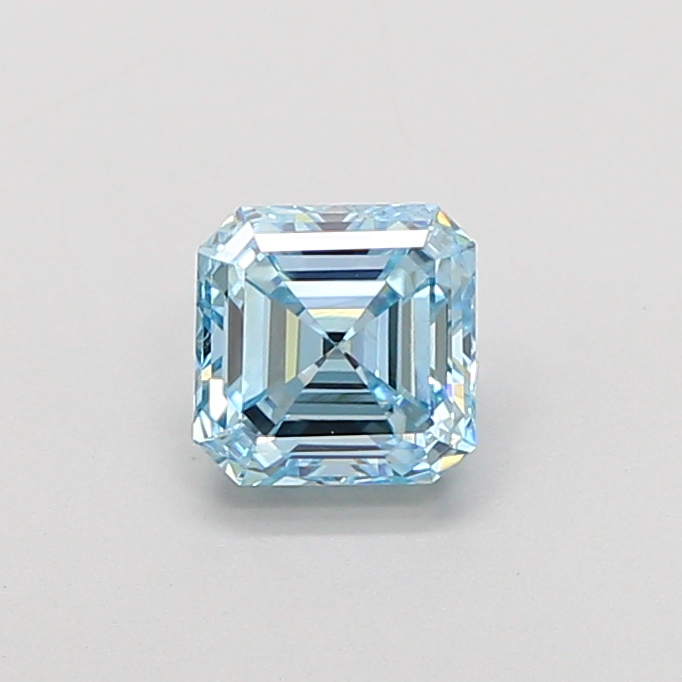 0.99 ct Asscher lab grown diamond Blue VVS2