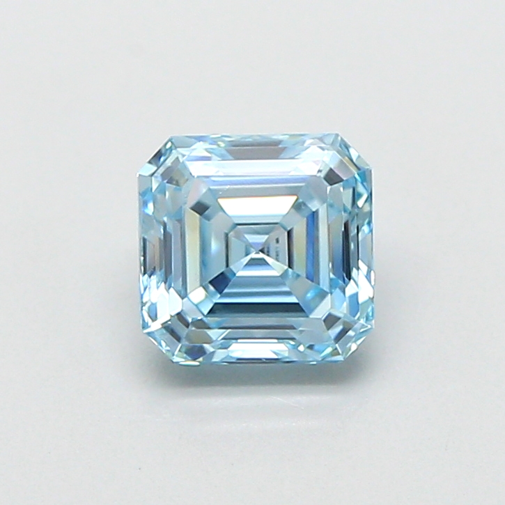 1.08 ct Asscher lab grown diamond Blue VS1