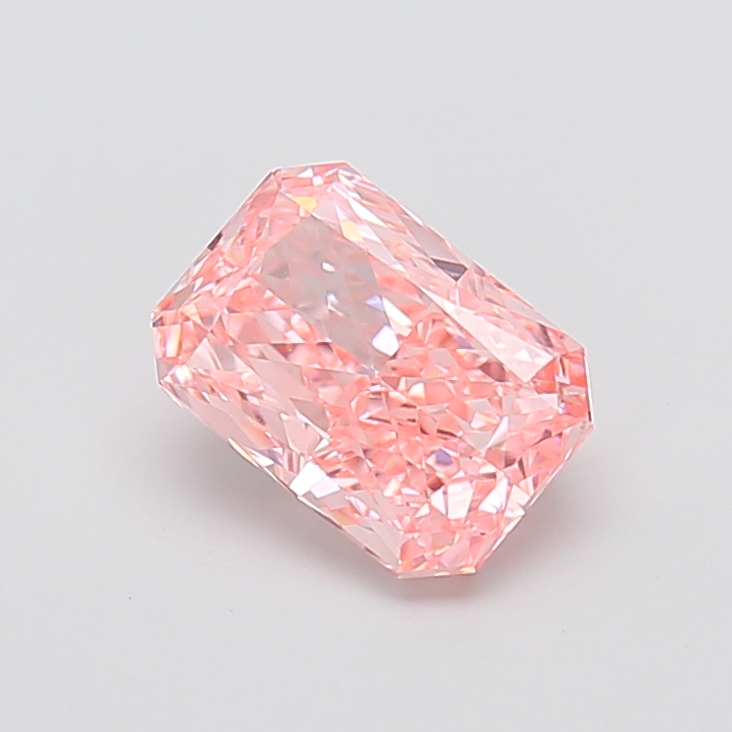 2.31 ct Radiant lab grown diamond Pink VVS2