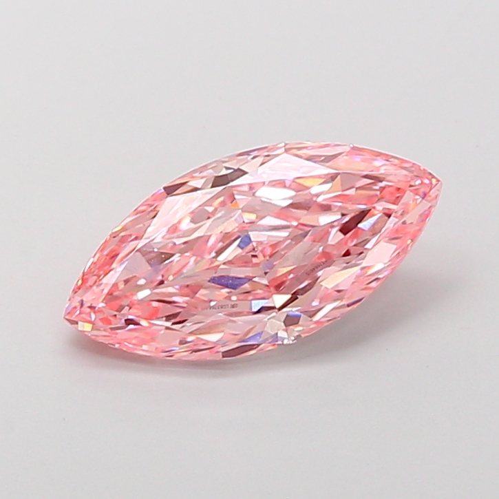 2.87 ct Marquise lab grown diamond Pink VVS2