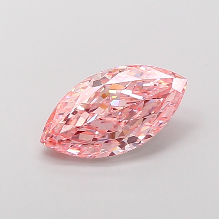 2.57 ct Marquise lab grown diamond Pink VVS2