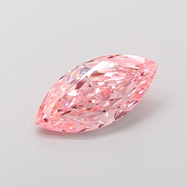 2.28 ct Marquise lab grown diamond Pink VVS2