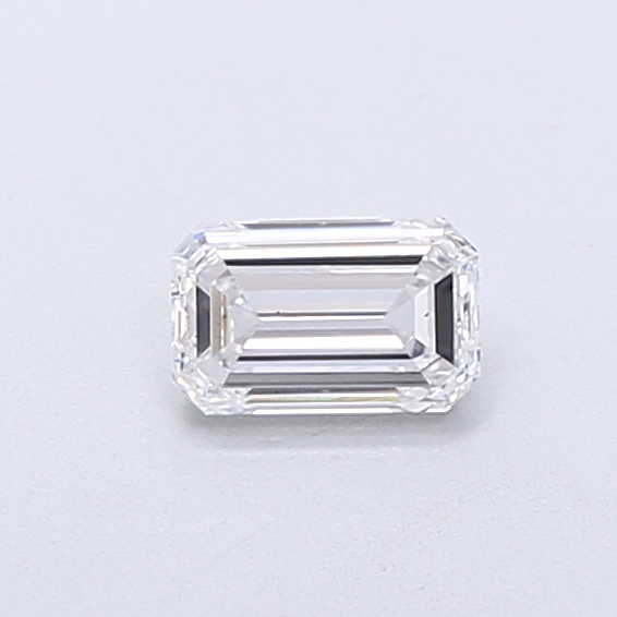 Actual 0.4 carat D Emerald lab-grown diamond
