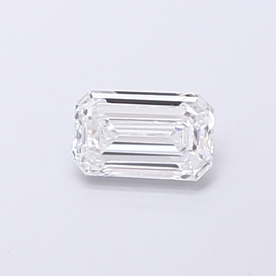 Actual 0.39 carat D Emerald lab-grown diamond