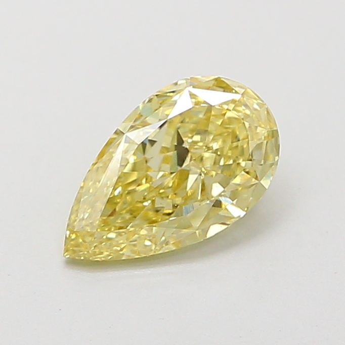 1.02 ct Pear Fancy Intense Yellow Lab-Grown Diamond